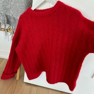 J.ING red sweater knit